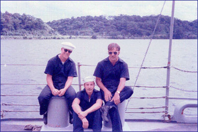 FTM3 Chuck Colcord, FTM3 Ed Kowalski and FTM2 Jim Cole
